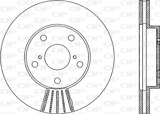 OPEN PARTS Тормозной диск BDR1875.20